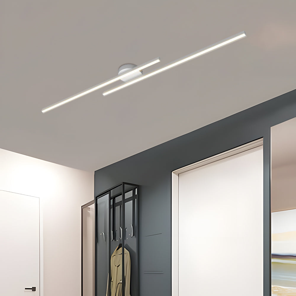 Nowoczesna Lampa Sufitowa LED w Podłużnym Stylu | Minimalistyczny Plafon do Salonu