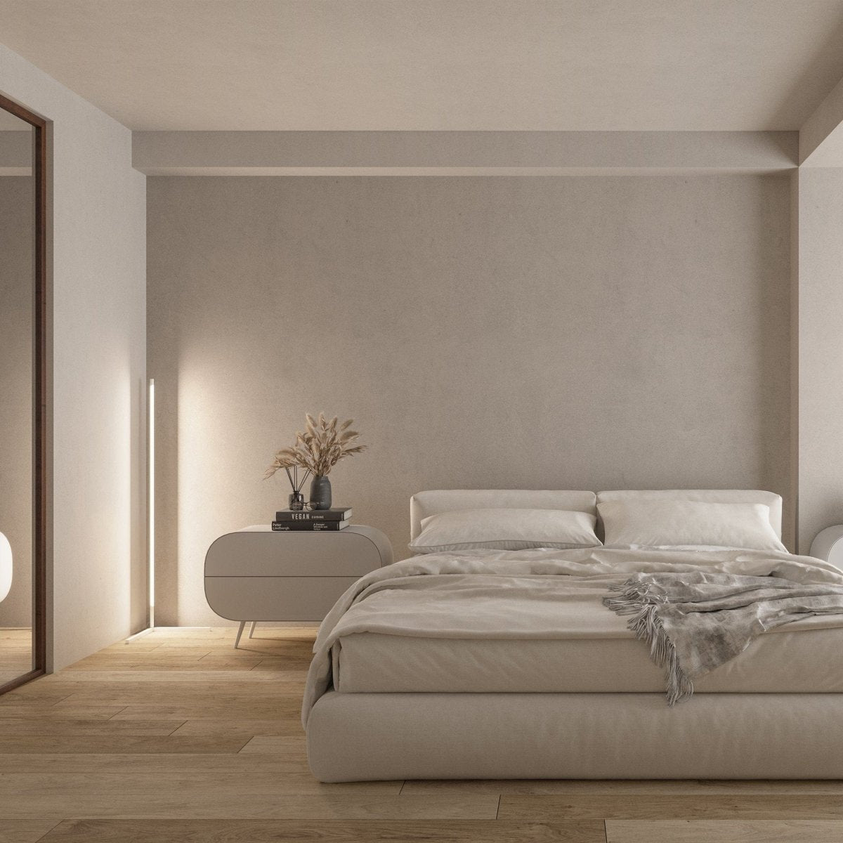 Lampa stojąca LED | Minimalistyczny design czarny