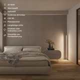 Lampa stojąca LED | Minimalistyczny design czarny