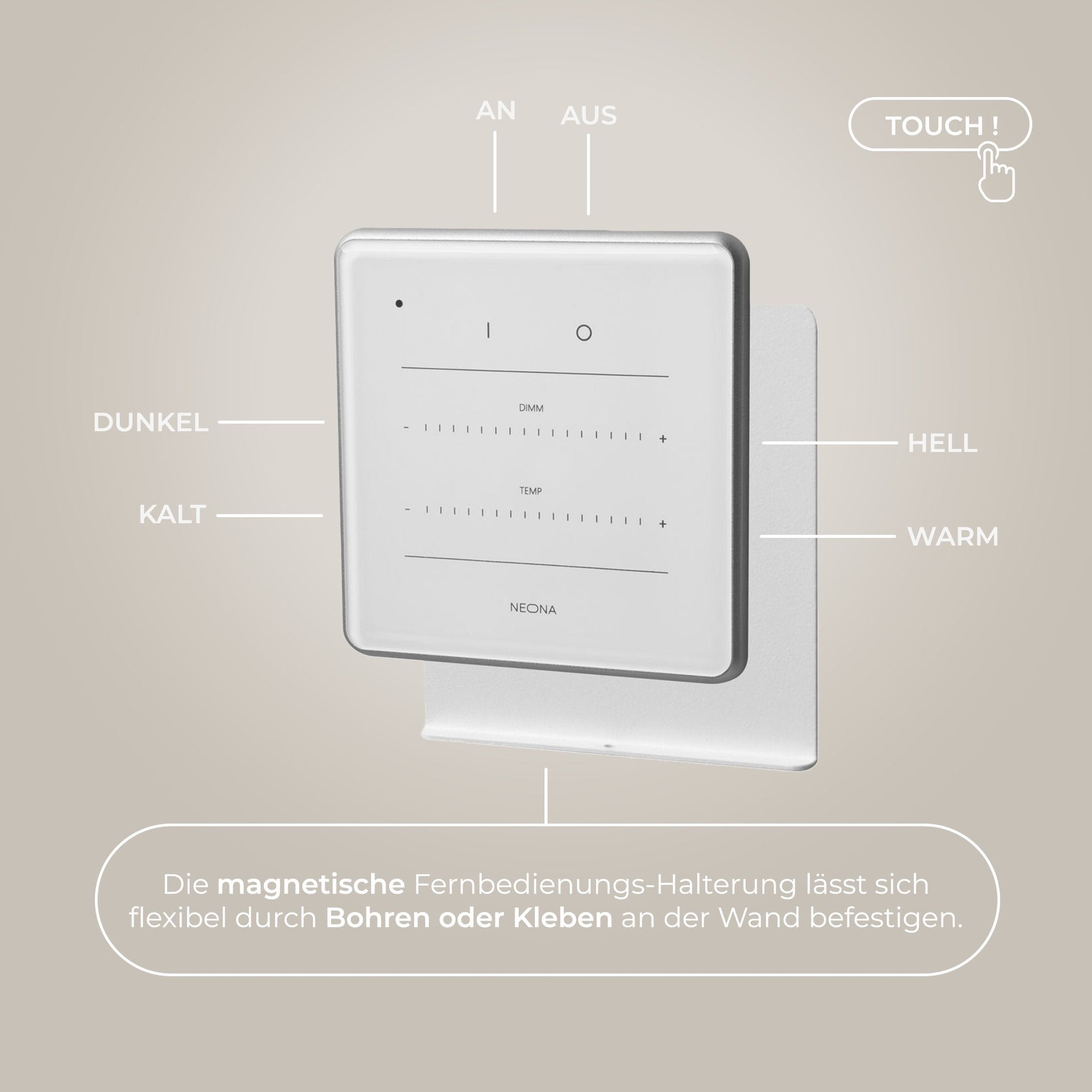 Lampa stojąca LED | Nowoczesna lampa z pilotem