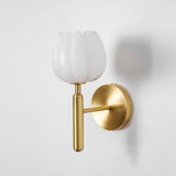 Kinkiet Ścienny w Kwiatowym Stylu | Nowoczesna Lampa Ścienna do Sypialni i Salonu