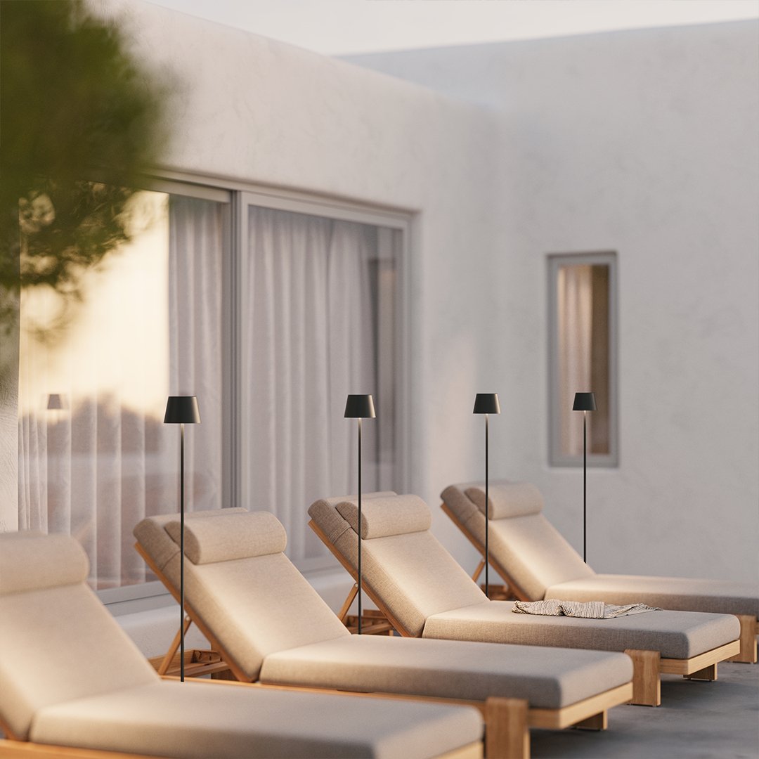 Mobilna lampa stojąca LED | Do wnętrz i na zewnątrz