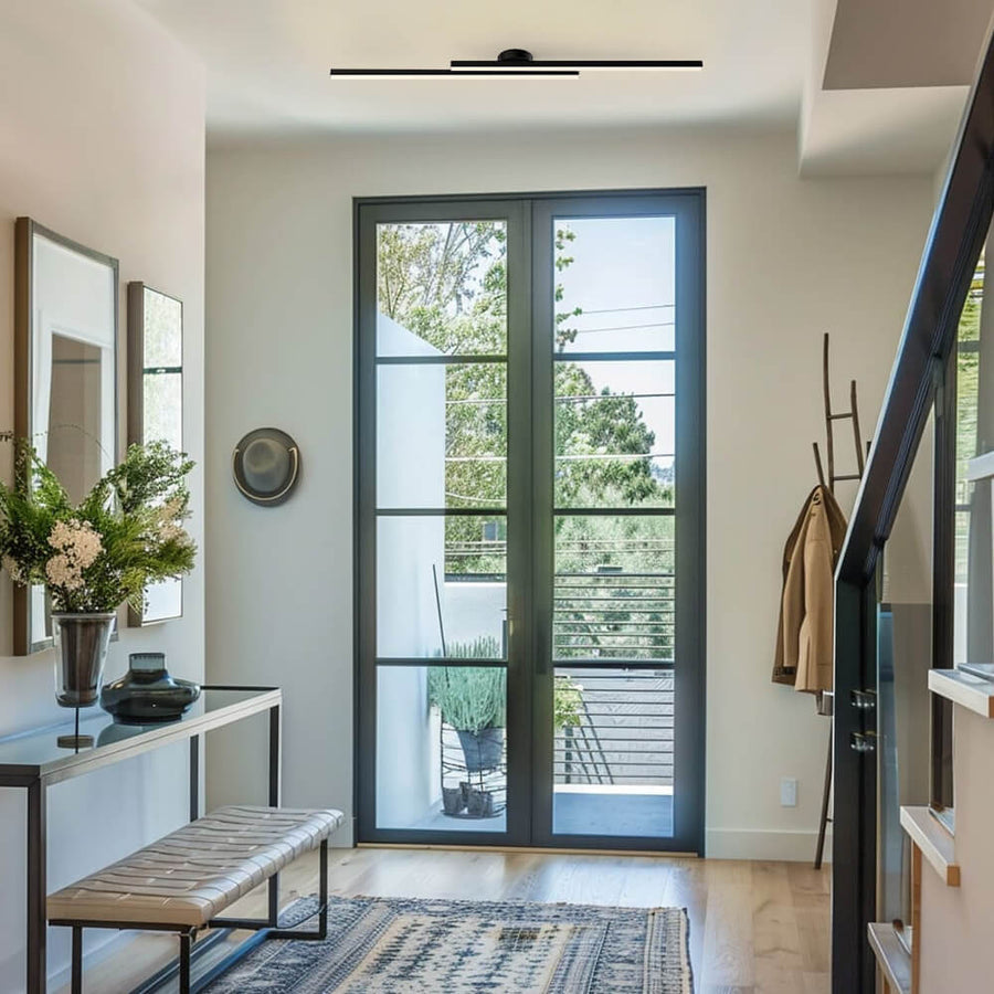 Nowoczesna Lampa Sufitowa LED w Podłużnym Stylu | Minimalistyczny Plafon do Salonu