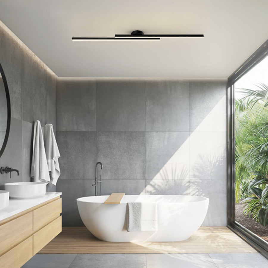 Nowoczesna Lampa Sufitowa LED w Podłużnym Stylu | Minimalistyczny Plafon do Salonu