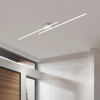Nowoczesna Lampa Sufitowa LED w Podłużnym Stylu | Minimalistyczny Plafon do Salonu