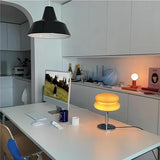 Lampa Stołowa Bauhaus ze Szklanym Kloszem | Minimalistyczna Lampka Nocna