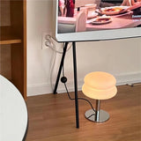 Lampa Stołowa Bauhaus ze Szklanym Kloszem | Minimalistyczna Lampka Nocna