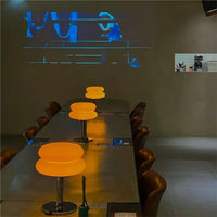 Lampa Stołowa Bauhaus ze Szklanym Kloszem | Minimalistyczna Lampka Nocna