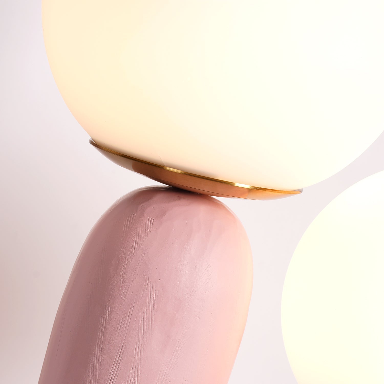 Designerska Lampa Stołowa z Podwójną Kulą | Nowoczesna Lampka Stojąca LED do Salonu