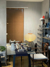 Lampa podłogowa w stylu japońskim | Nowoczesna lampa stojąca z papierowym abażurem