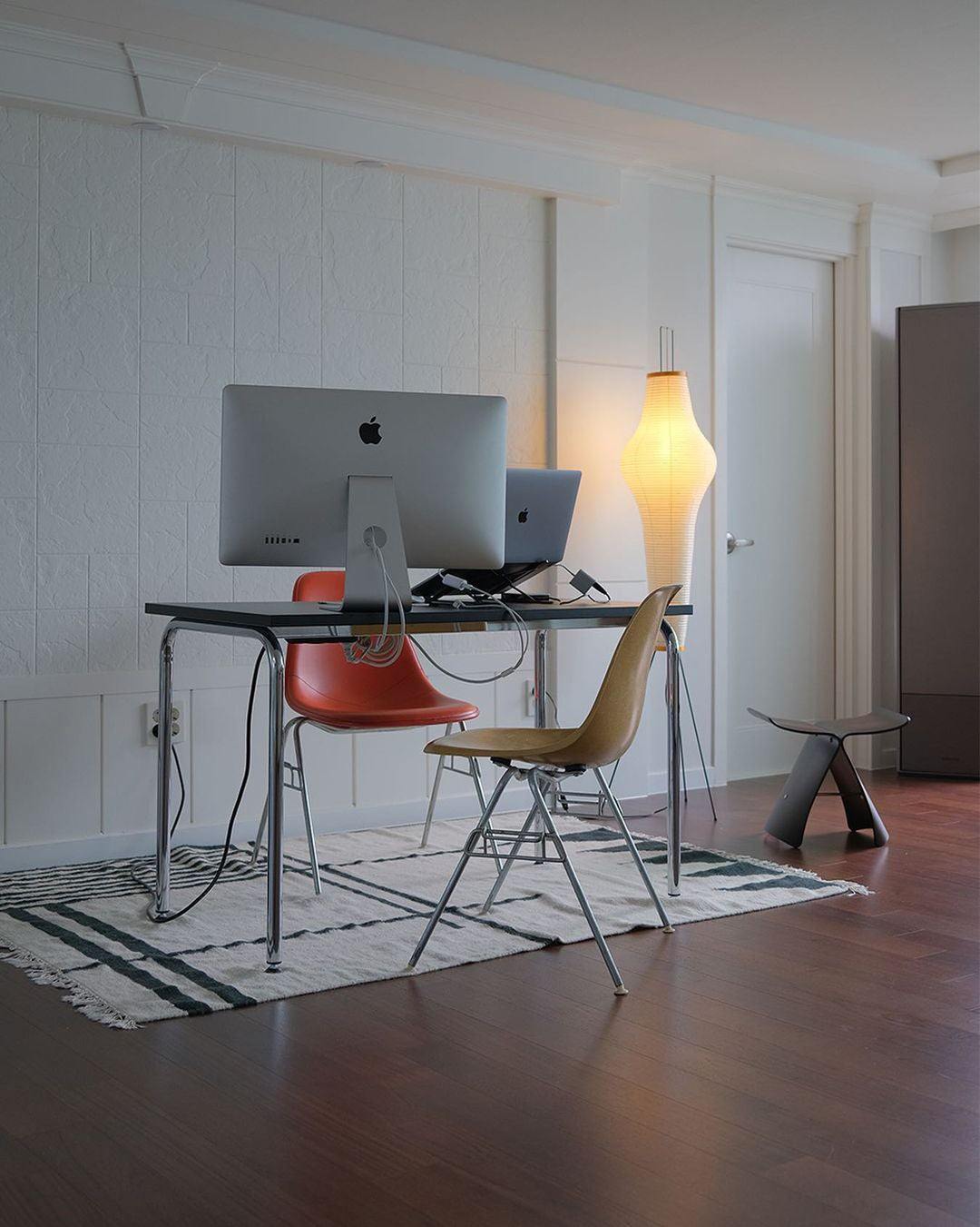 Lampa podłogowa w stylu japońskim | Nowoczesna lampa stojąca z papierowym abażurem