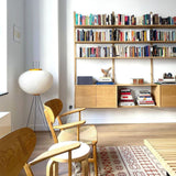 Lampa podłogowa w stylu japońskim | Nowoczesna lampa stojąca z papierowym abażurem