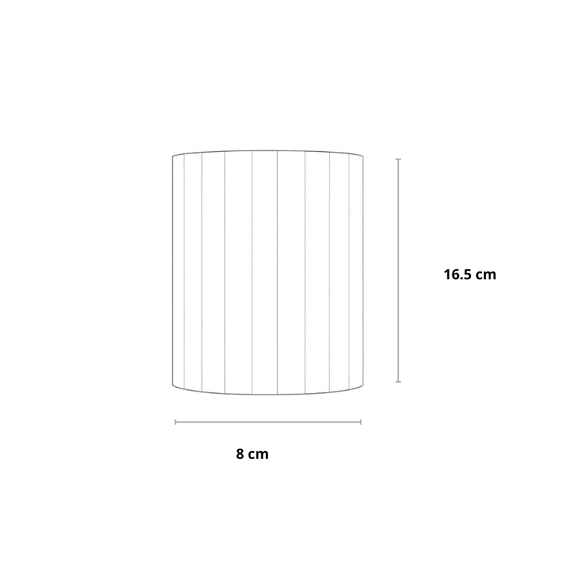 Żebrowany Kinkiet Ścienny | Nowoczesna Lampa Ścienna do Sypialni i Salonu