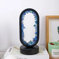 Lampa Biurkowa z Ametystem | Naturalne Oświetlenie Relaksacyjne do Sypialni lub Salonu