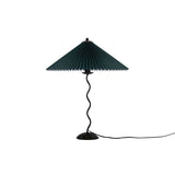 Lampa Stołowa w Stylu Nordyckim z Plisowanym Kloszem | Designerska Lampka Stojąca do Salonu