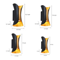 Kinkiet Zewnętrzny LED z Efektem Góra-Dół | Nowoczesna Lampa Elewacyjna IP54