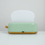 Lampka Nocna w Kształcie Tostera | Ładowalna Lampa Stołowa