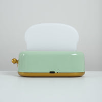 Lampka Nocna w Kształcie Tostera | Ładowalna Lampa Stołowa