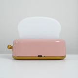 Lampka Nocna w Kształcie Tostera | Ładowalna Lampa Stołowa