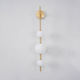 Nowoczesny Kinkiet z Kulistymi Kloszami | Designerska Lampa Ścienna LED do Sypialni