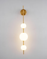 Nowoczesny Kinkiet z Kulistymi Kloszami | Designerska Lampa Ścienna LED do Sypialni