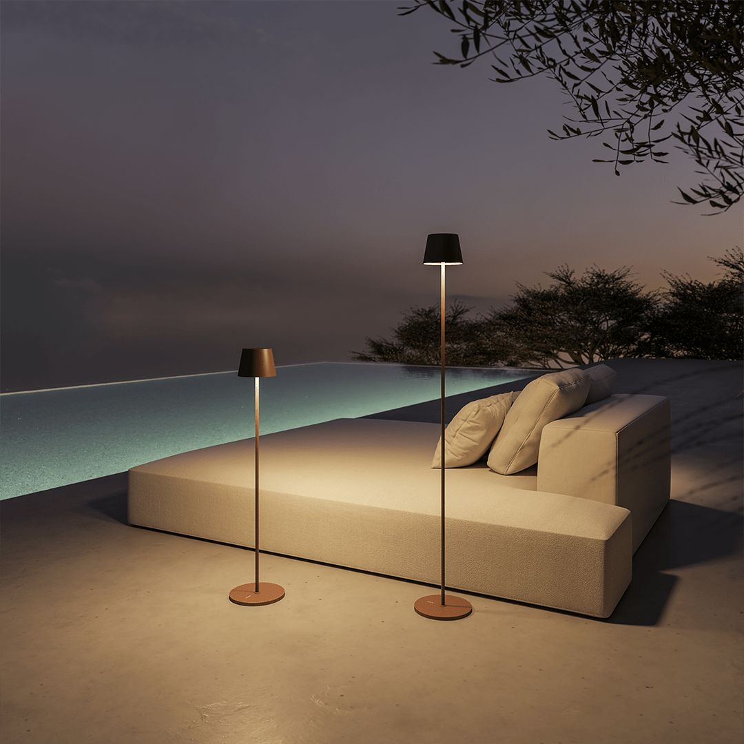 Lampa Stojąca LED Bezprzewodowa z Akumulatorem | Nowoczesna Lampa Podłogowa