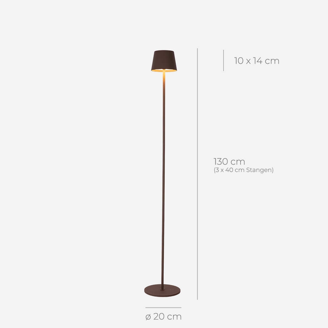 Lampa Stojąca LED Bezprzewodowa z Akumulatorem | Nowoczesna Lampa Podłogowa