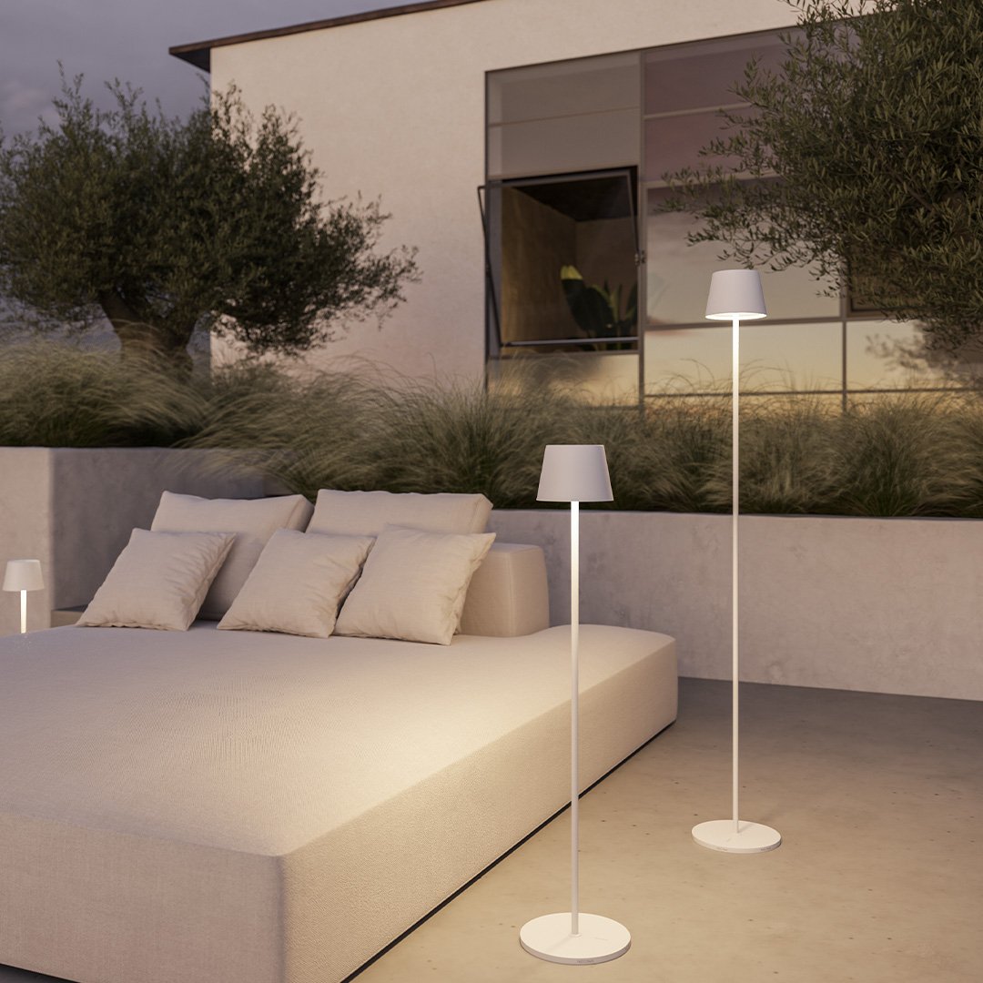 Lampa Stojąca LED Bezprzewodowa z Akumulatorem | Nowoczesna Lampa Podłogowa