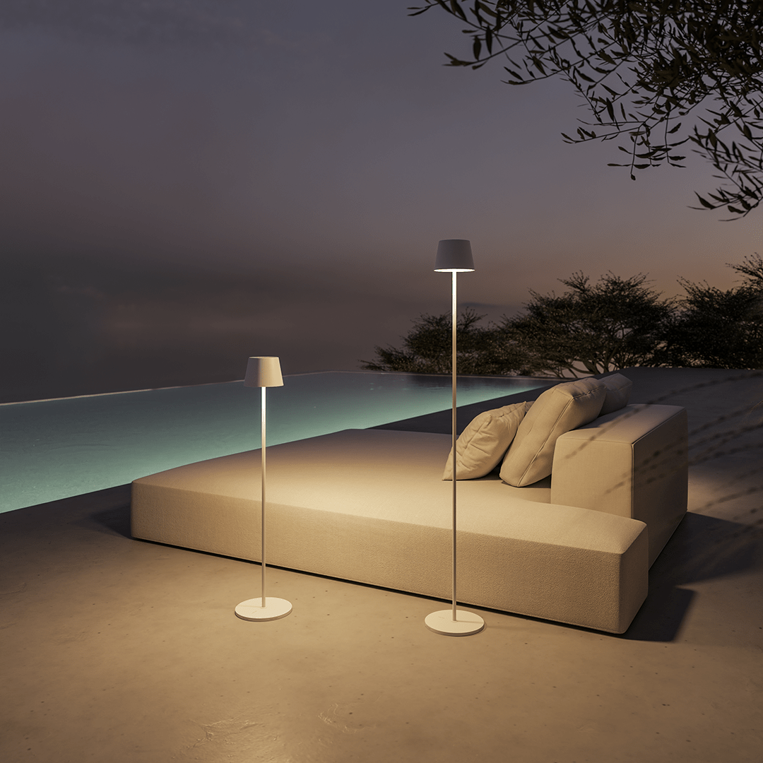 Lampa Stojąca LED Bezprzewodowa z Akumulatorem | Nowoczesna Lampa Podłogowa