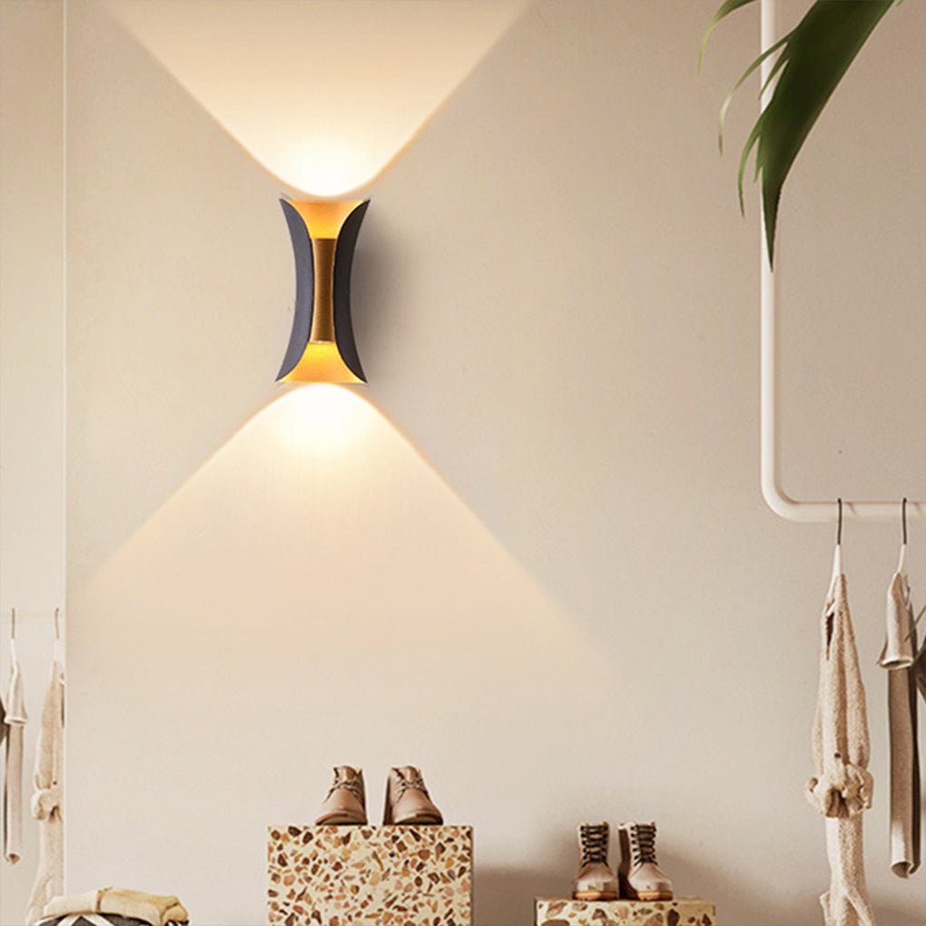 Kinkiet Zewnętrzny LED z Efektem Góra-Dół | Nowoczesna Lampa Elewacyjna IP54