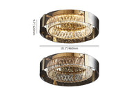 Nowoczesny Kryształowy Żyrandol LED z Pilotem | Elegancka Lampa Sufitowa