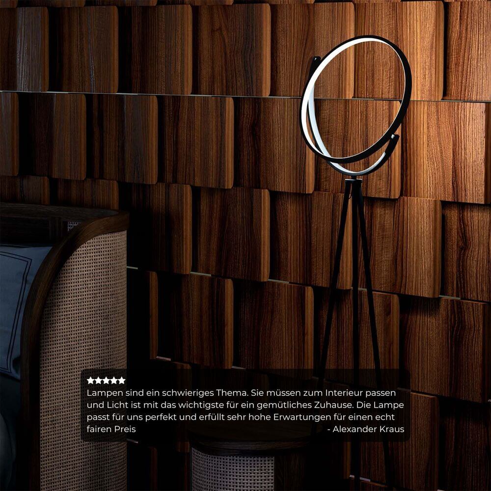 Lampa Stojąca LED Designerska z Obracanym Kloszem | Nowoczesna Lampa Podłogowa