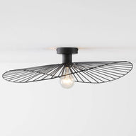 Lampa Sufitowa Czarna Metalowa | Industrialny Plafon Nowoczesny