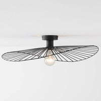 Lampa Sufitowa Czarna Metalowa | Industrialny Plafon Nowoczesny