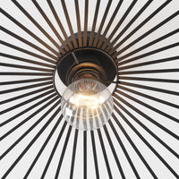 Lampa Sufitowa Czarna Metalowa | Industrialny Plafon Nowoczesny