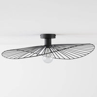 Lampa Sufitowa Czarna Metalowa | Industrialny Plafon Nowoczesny