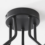 Lampa Sufitowa z 5 Kloszami Szklanymi | Designerski Plafon LED do Salonu