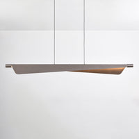 Lampa Wisząca Szara Szczotkowana | Nowoczesna Lampa LED 3-Stopniowo Ściemniana