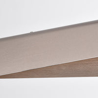 Lampa Wisząca Szara Szczotkowana | Nowoczesna Lampa LED 3-Stopniowo Ściemniana