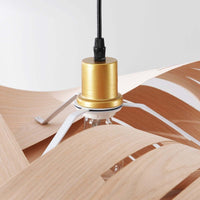 Lampa Wisząca Drewniana Designerska | Nowoczesna Lampa Sufitowa do Salonu i Jadalni