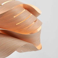 Lampa Wisząca Drewniana Designerska | Nowoczesna Lampa Sufitowa do Jadalni