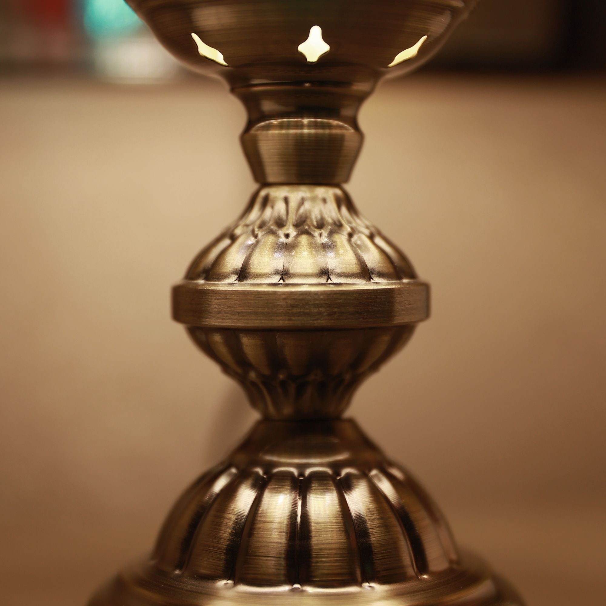 Lampa Stołowa w Stylu Tiffany | Kwiatowa Mozaikowa Lampa Witrażowa