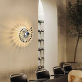 Kinkiet LED w unikalnym stylu Nautilus | Dekoracyjna lampa ścienna do salonu i sypialni