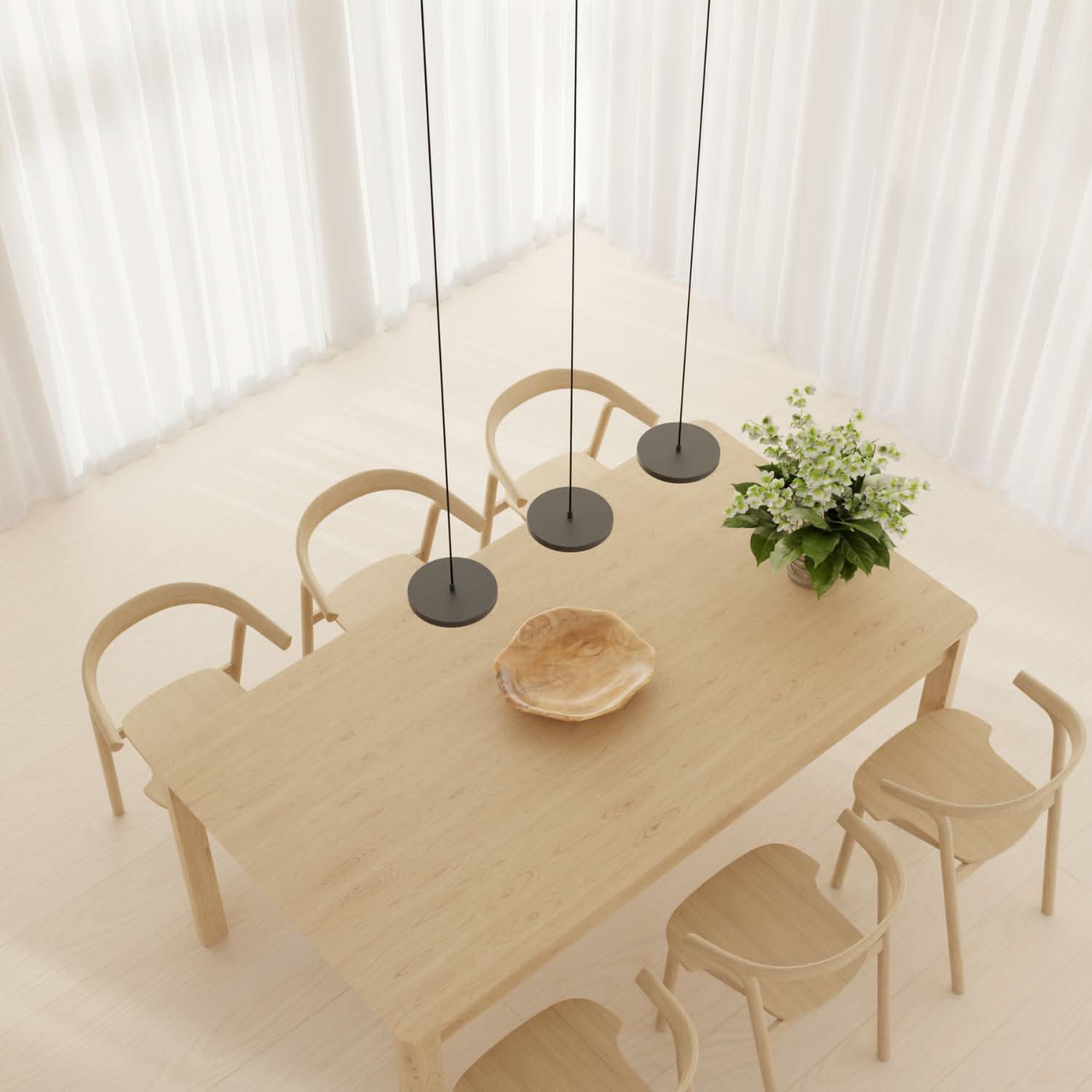 Designerska Lampa Wisząca LED Evanos | Nowoczesna Lampa Sufitowa nad Stół