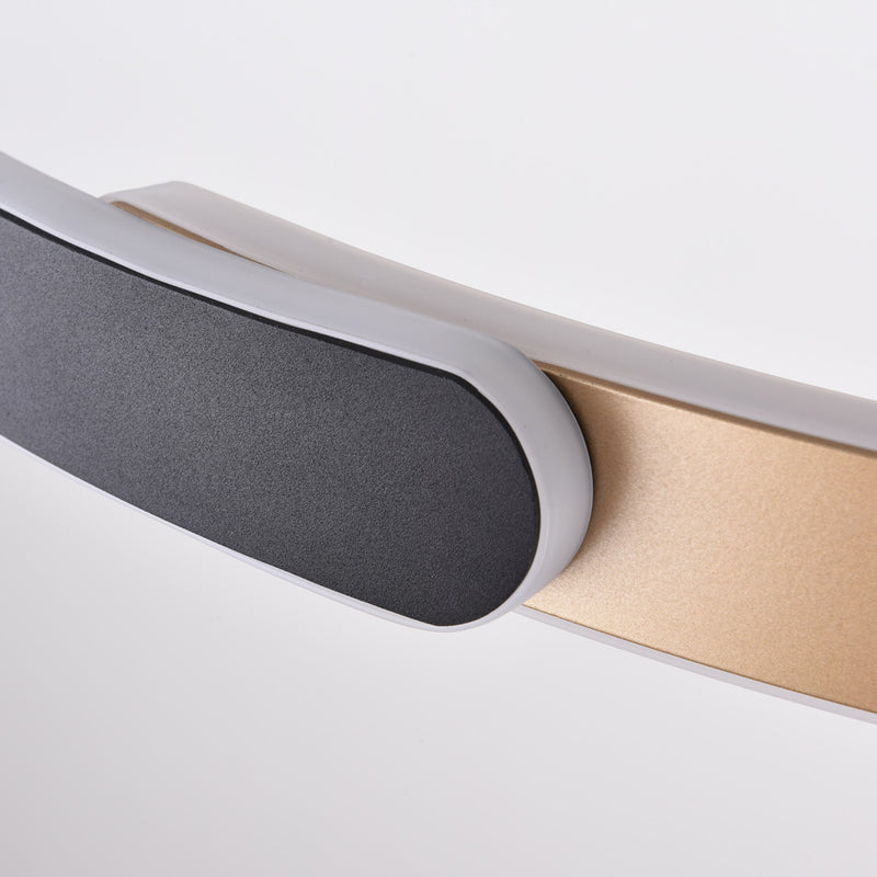 Lampa Wisząca Okrągła Złota | Nowoczesna Lampa LED 3-Stopniowo Ściemniana