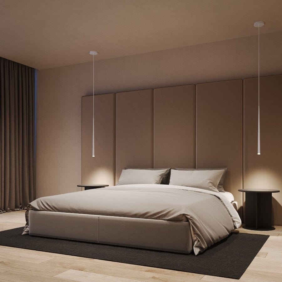 Nowoczesna Lampa Wisząca LED w Stylu Minimalistycznym | Elegancki Żyrandol do Sypialni