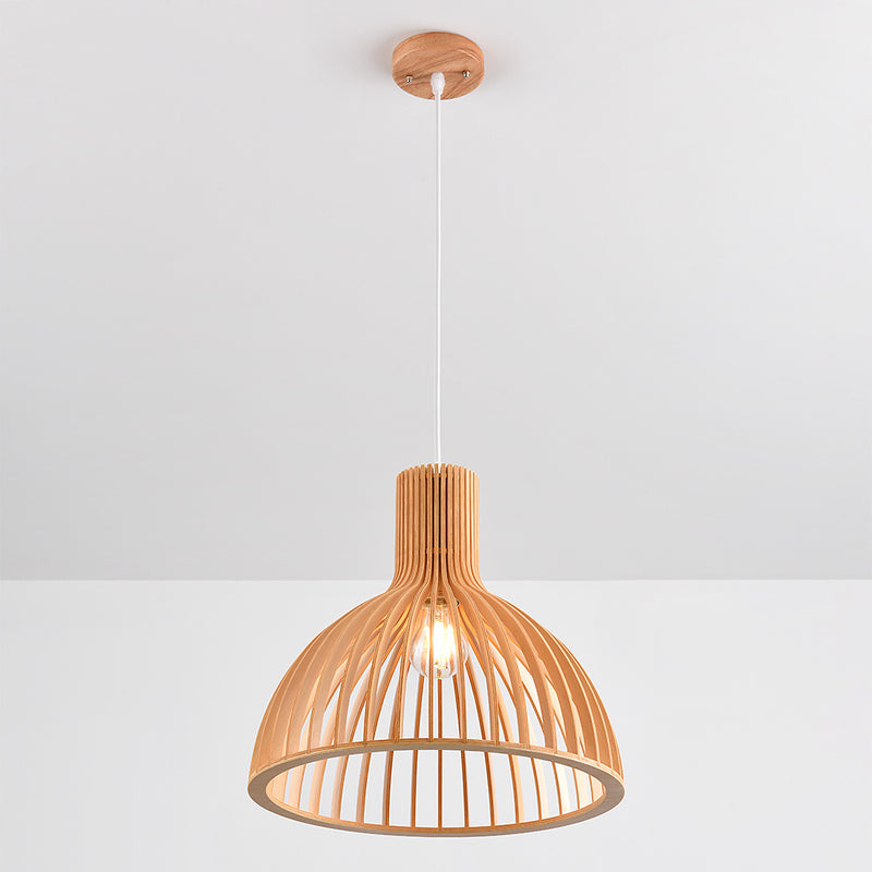 Lampa Wisząca Drewniana | Lampa Sufitowa w Stylu Rustykalnym