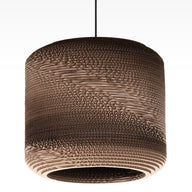 Lampa Wisząca z Kartonu Nowoczesna | Naturalna Lampa Sufitowa do Sypialni i Salonu