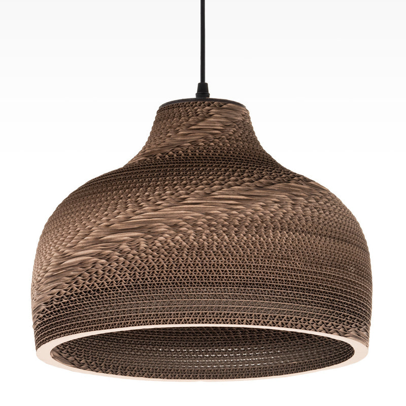 Lampa Wisząca z Kartonu | Nowoczesna Lampa Sufitowa w Stylu Naturalnym