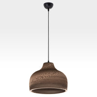 Lampa Wisząca z Kartonu | Nowoczesna Lampa Sufitowa w Stylu Naturalnym